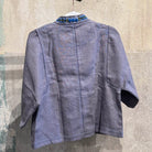 Flax Linen Short Jacket with Vintage Hmong Batik and Embroidery Jacket Bangkok