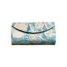 Glasses Case made of Fortuny Fabric Glasses Case Jan Whitlock Aqua and Light Gold