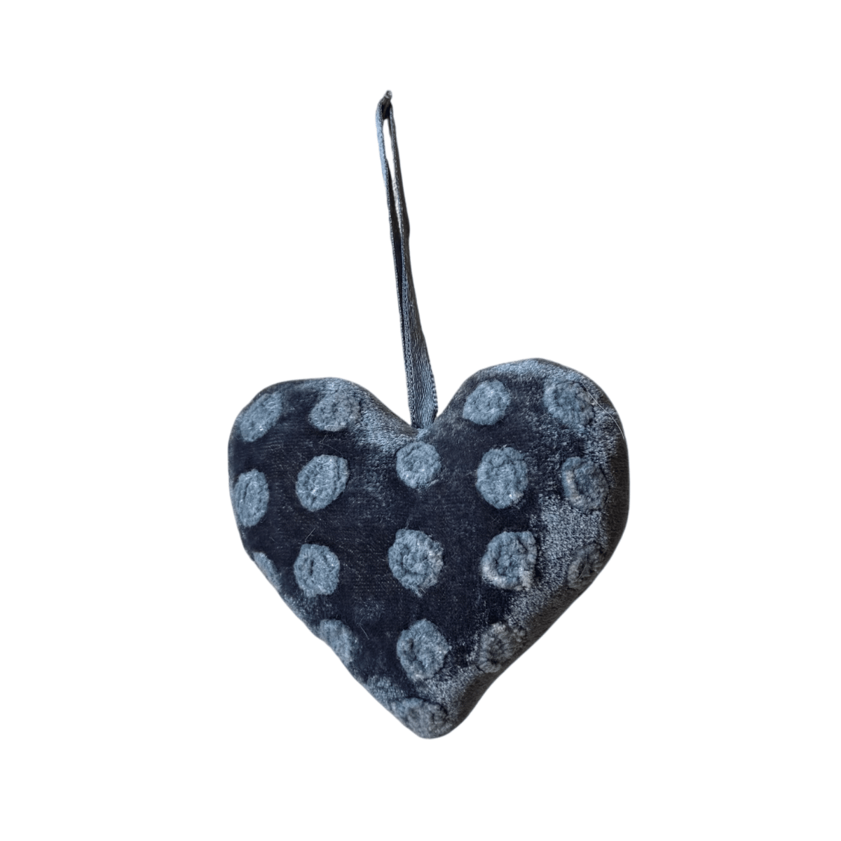 Hand Embroidered Silk Velvet Heart Ornaments Ornament Anke Drechsel OO