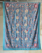 Hand Stitched All Silk Suzani (CSSU081524| 64 x 80") Suzani Aziz Suzani