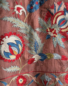 Hand Stitched All Silk Suzani (CSSU082024| 63 x 86") Suzani Aziz Suzani