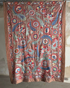 Hand Stitched All Silk Suzani (CSSU082024| 63 x 86") Suzani Aziz Suzani