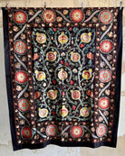 Hand Stitched All Silk Suzani (CSSU44125| 64 x 81") Suzani Aziz Suzani
