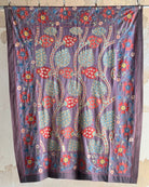 Hand Stitched All Silk Suzani (CSSU44925| 64 x 84") Suzani Aziz Suzani