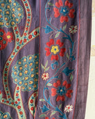 Hand Stitched All Silk Suzani (CSSU44925| 64 x 84") Suzani Aziz Suzani