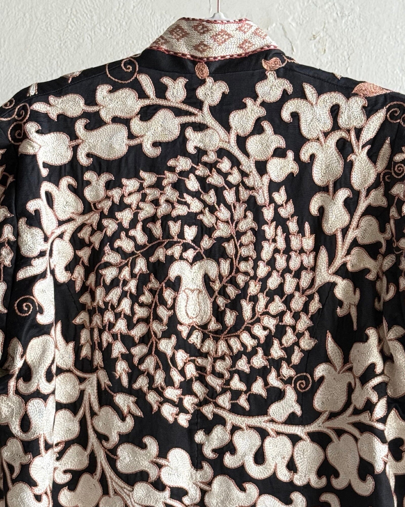 Hand-Stitched Suzani Coat from Uzbekistan (#CSSU48225) Coat Aziz Suzani