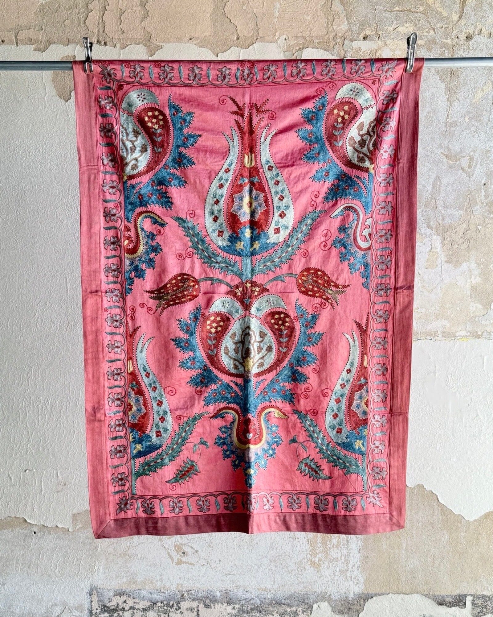 Hand Stitched Suzani (CSS41925 | 44 x 62") Suzani Aziz Suzani