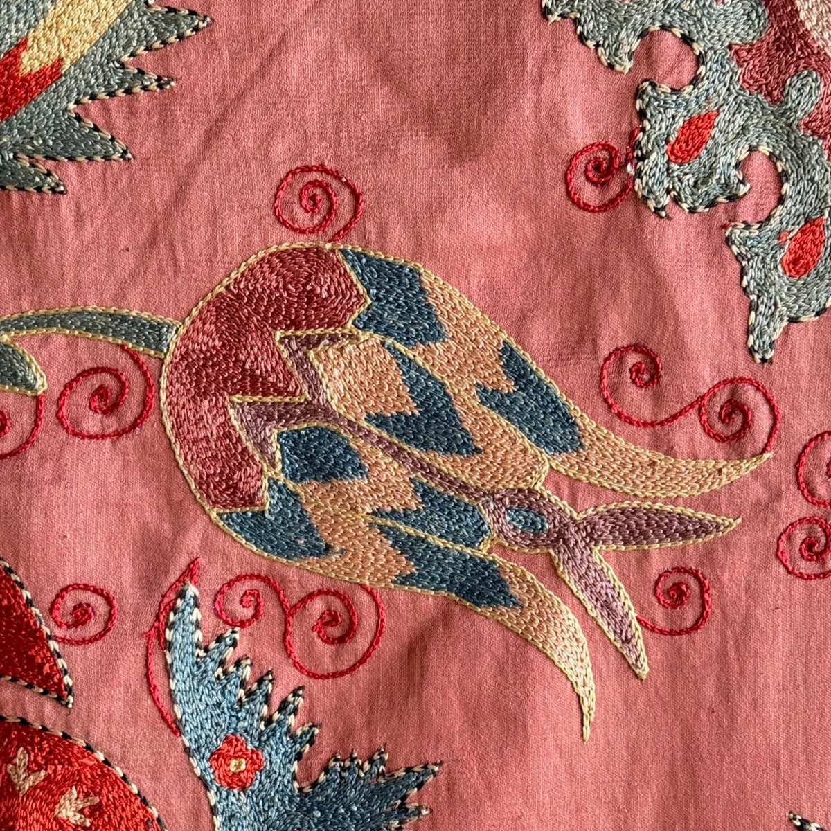 Hand Stitched Suzani (CSSU010124 | 44 x 64") Suzani Aziz Suzani