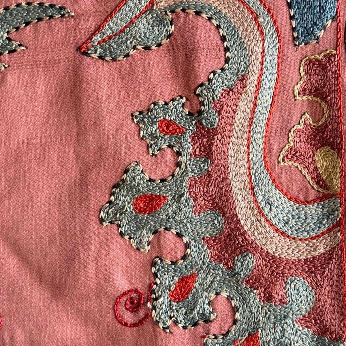 Hand Stitched Suzani (CSSU010124 | 44 x 64") Suzani Aziz Suzani