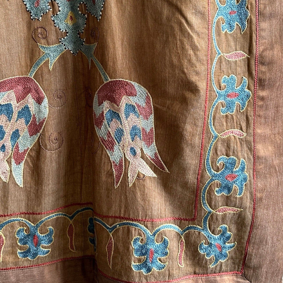 Hand Stitched Suzani (CSSU010924 | 63 x 86") Suzani Aziz Suzani