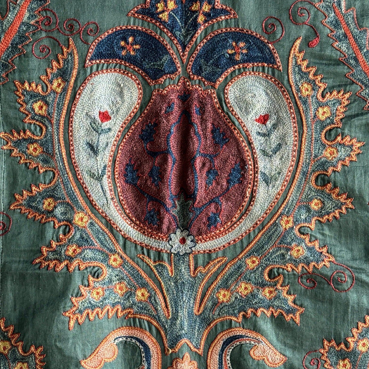 Hand Stitched Suzani (CSSU011024 | 64x88") Suzani Aziz Suzani