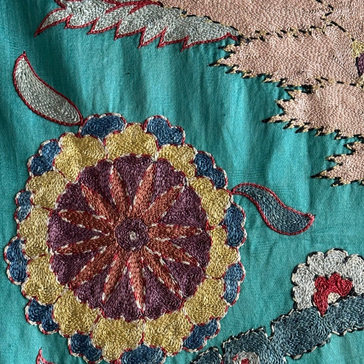 Hand Stitched Suzani (CSSU011224 | 65x87") Suzani Aziz Suzani