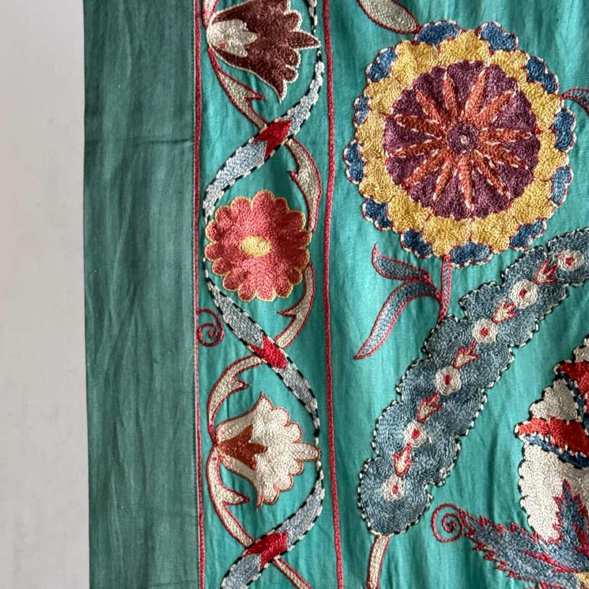 Hand Stitched Suzani (CSSU011224 | 65x87") Suzani Aziz Suzani