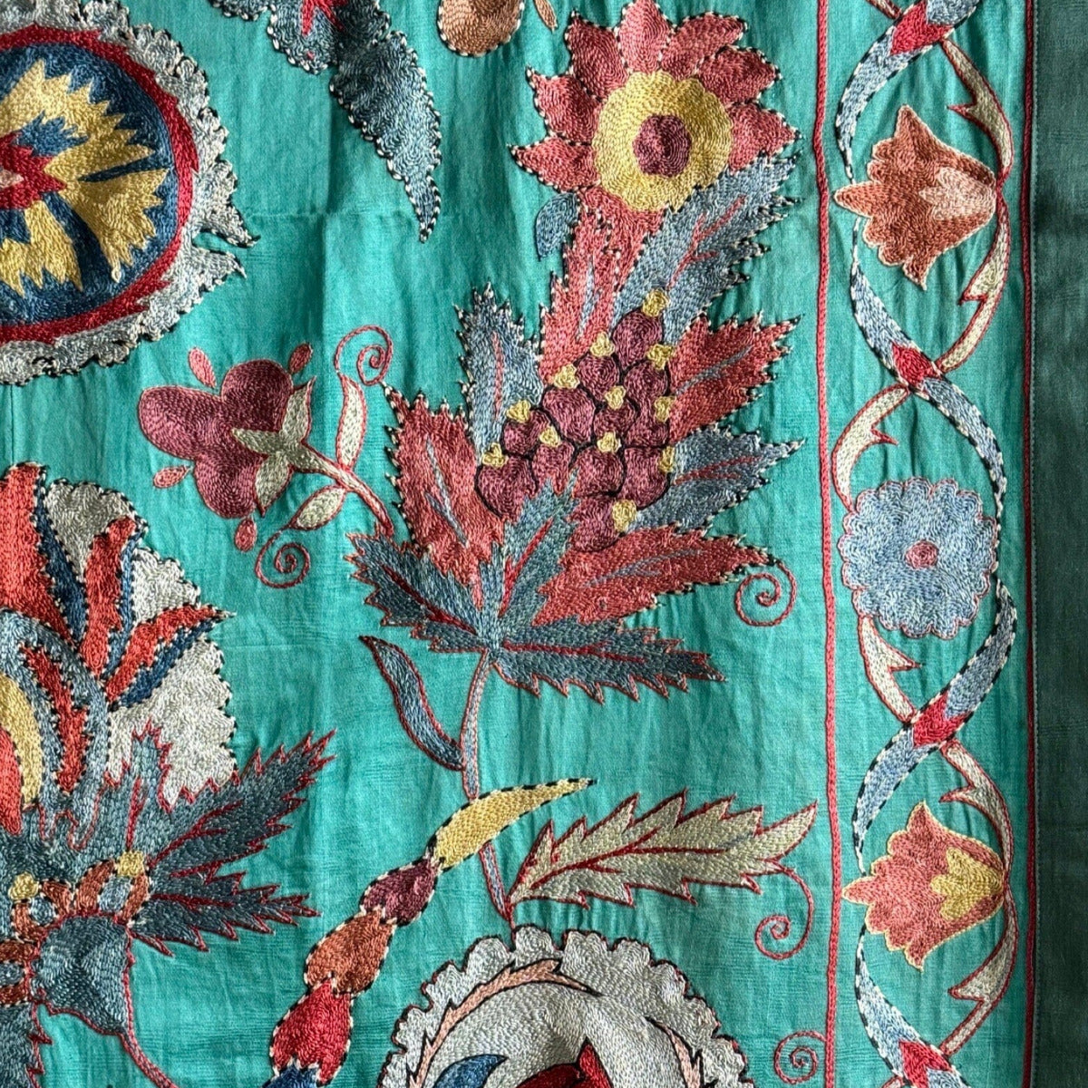 Hand Stitched Suzani (CSSU011224 | 65x87") Suzani Aziz Suzani