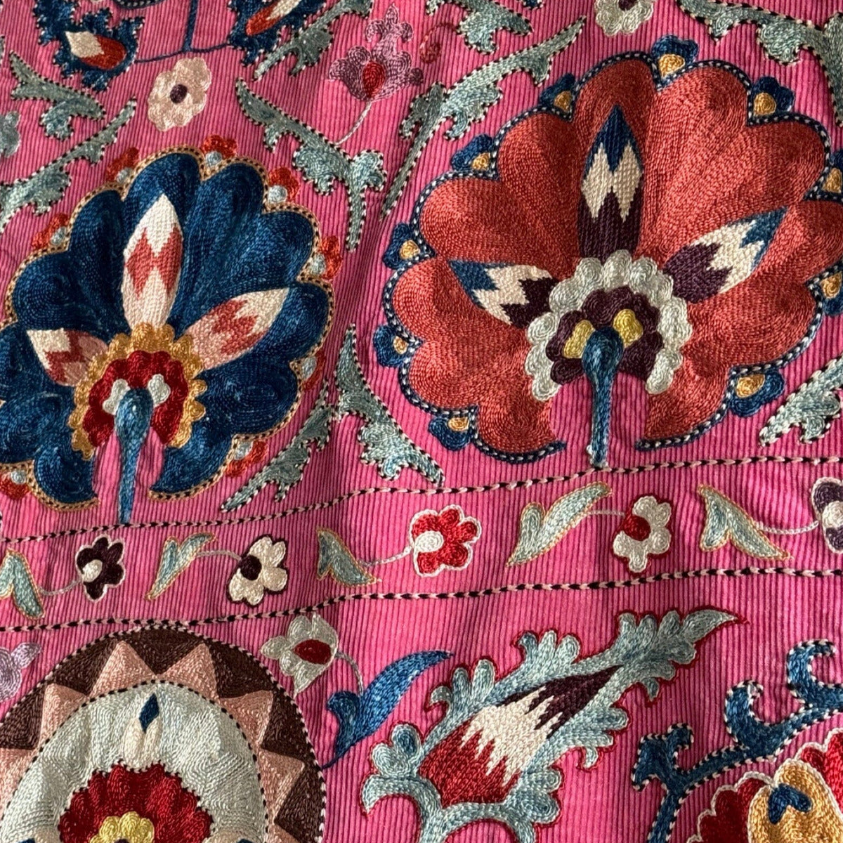 Hand Stitched Suzani (CSSU011624 | 64 X 90") Suzani Aziz Suzani