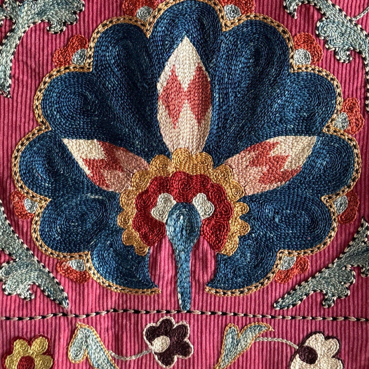 Hand Stitched Suzani (CSSU011624 | 64 X 90") Suzani Aziz Suzani
