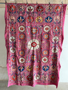 Hand Stitched Suzani (CSSU011624 | 64 X 90") Suzani Aziz Suzani