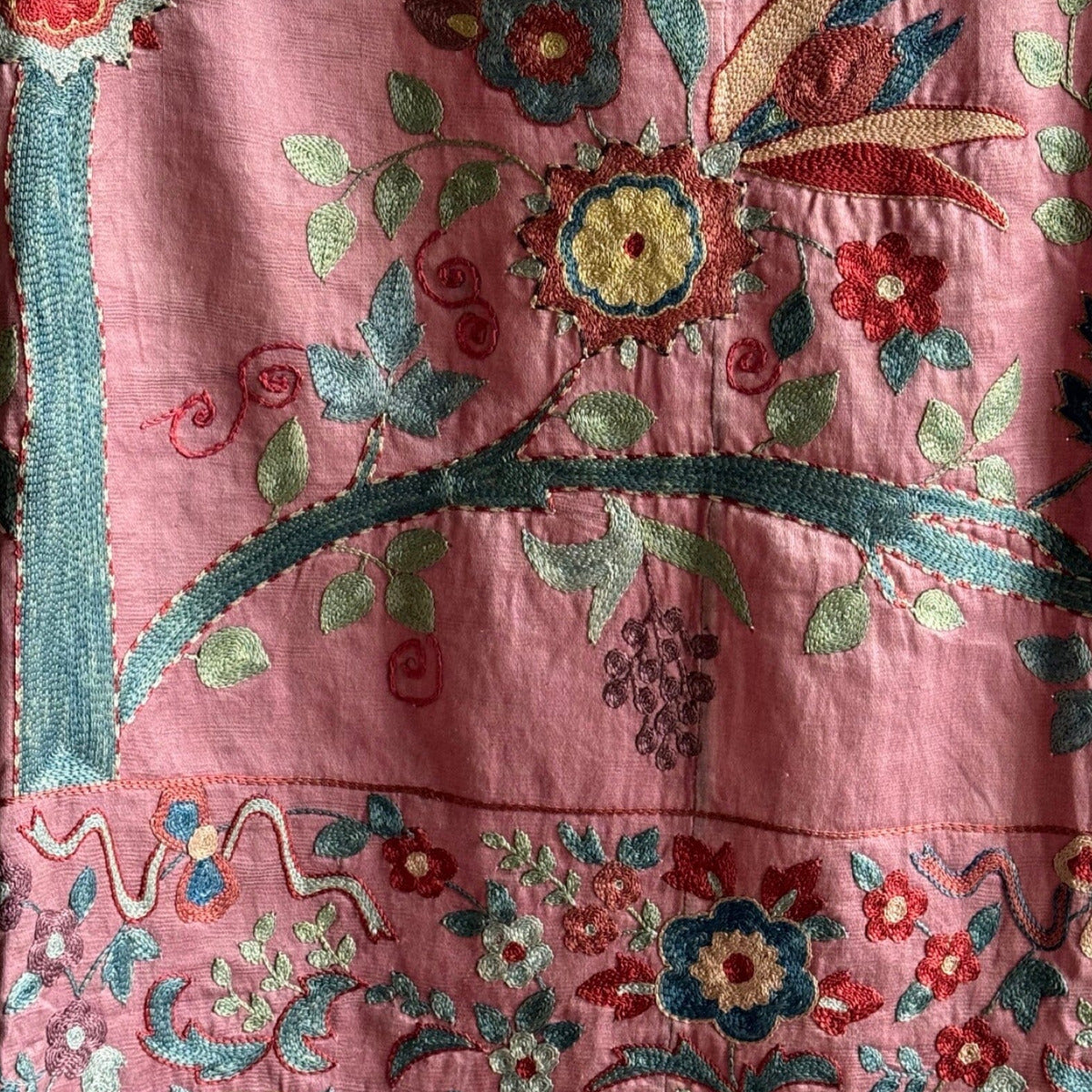 Hand Stitched Suzani (CSSU011724 | 65"x96") Suzani Aziz Suzani