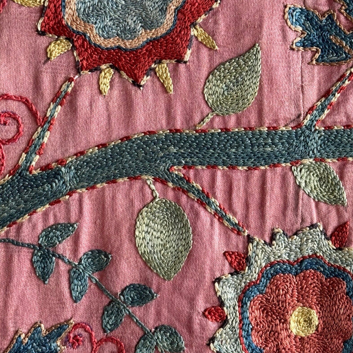 Hand Stitched Suzani (CSSU011724 | 65"x96") Suzani Aziz Suzani