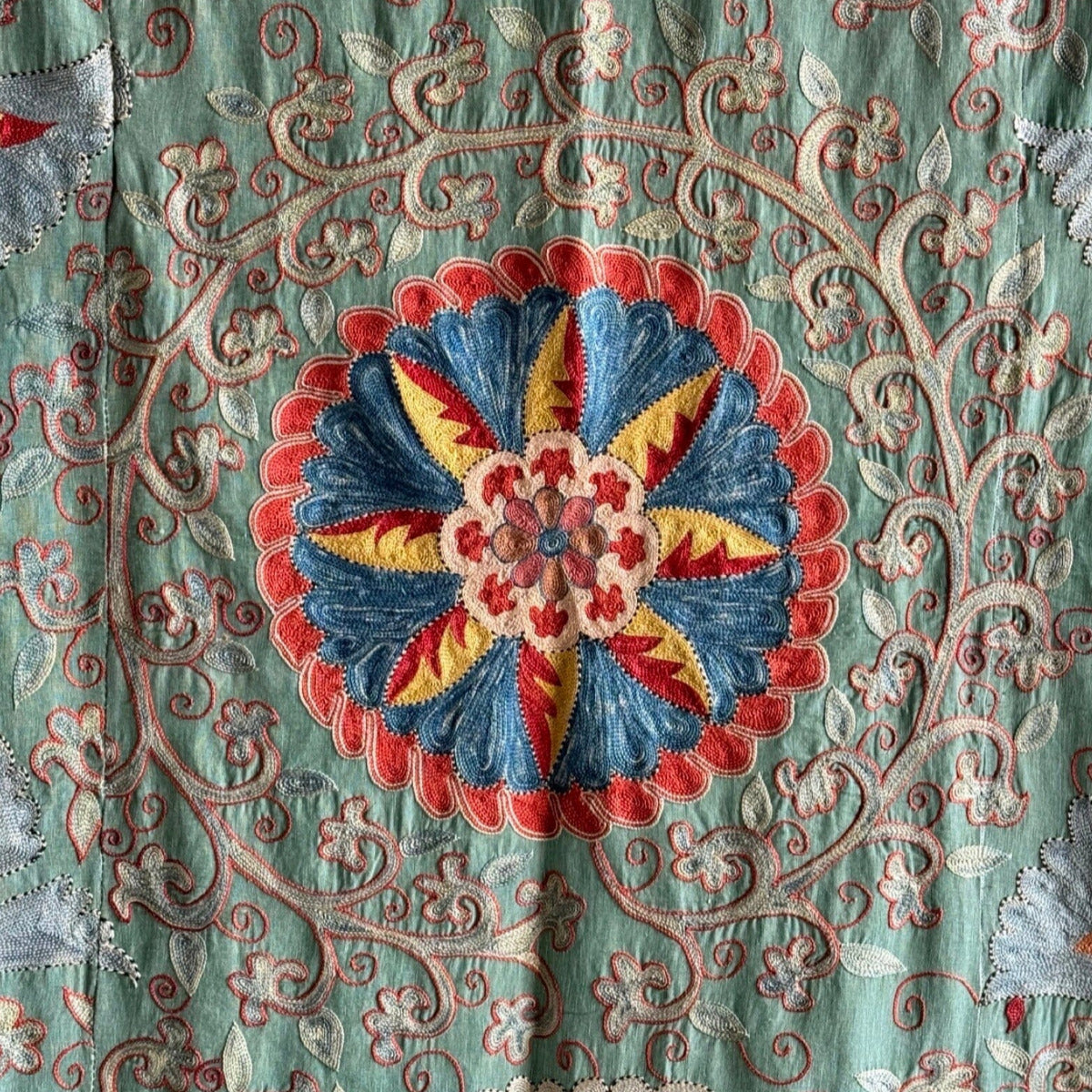 Hand Stitched Suzani (CSSU011824 | 63"x82") Suzani Aziz Suzani
