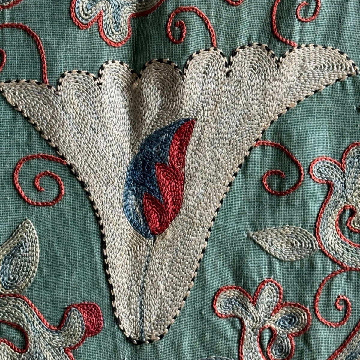 Hand Stitched Suzani (CSSU011824 | 63"x82") Suzani Aziz Suzani