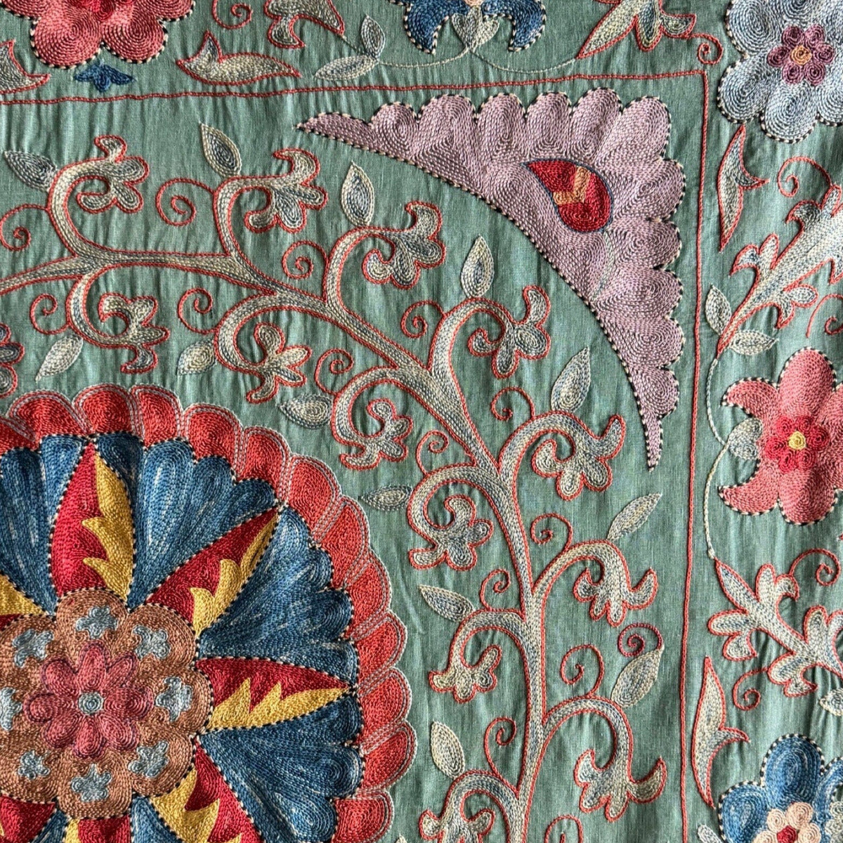 Hand Stitched Suzani (CSSU011824 | 63"x82") Suzani Aziz Suzani