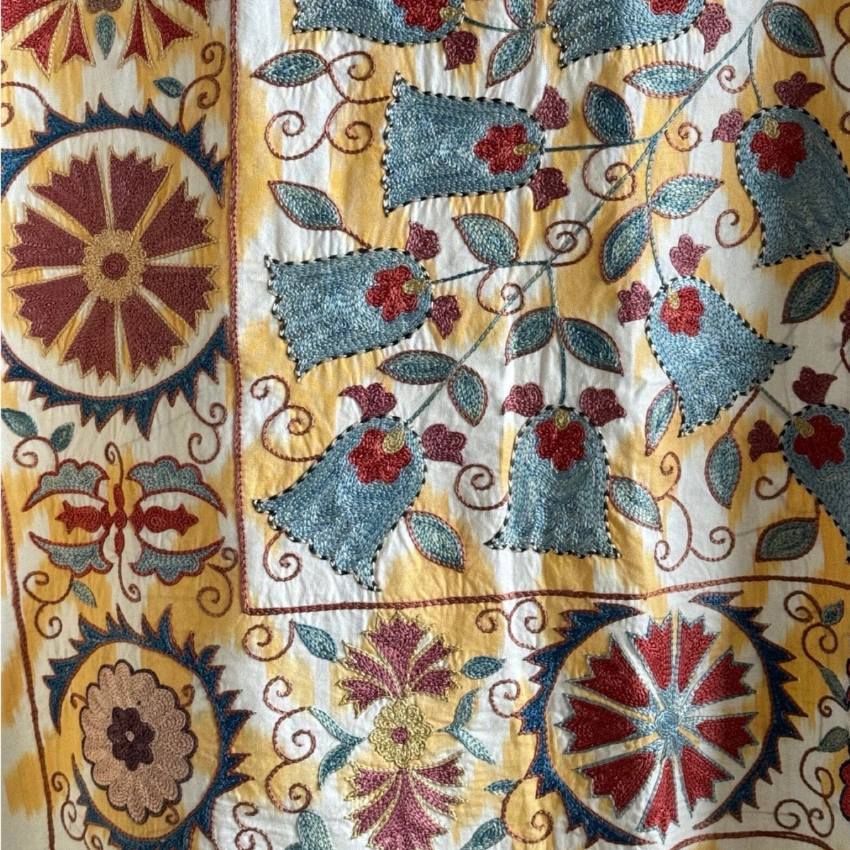 Hand Stitched Suzani (CSSU012024 | 70 x 87") Suzani Aziz Suzani