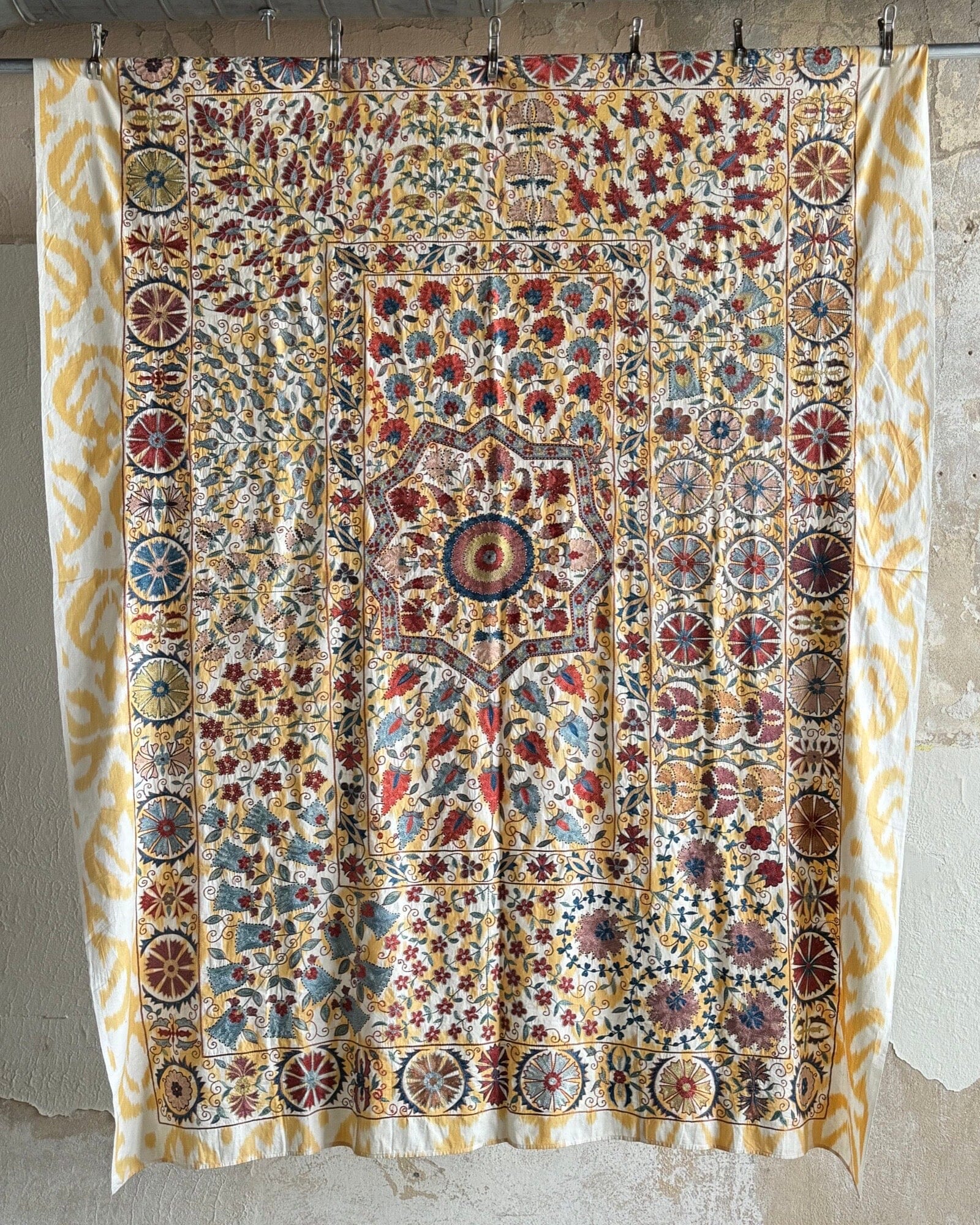 Hand Stitched Suzani (CSSU012024 | 70 x 87") Suzani Aziz Suzani