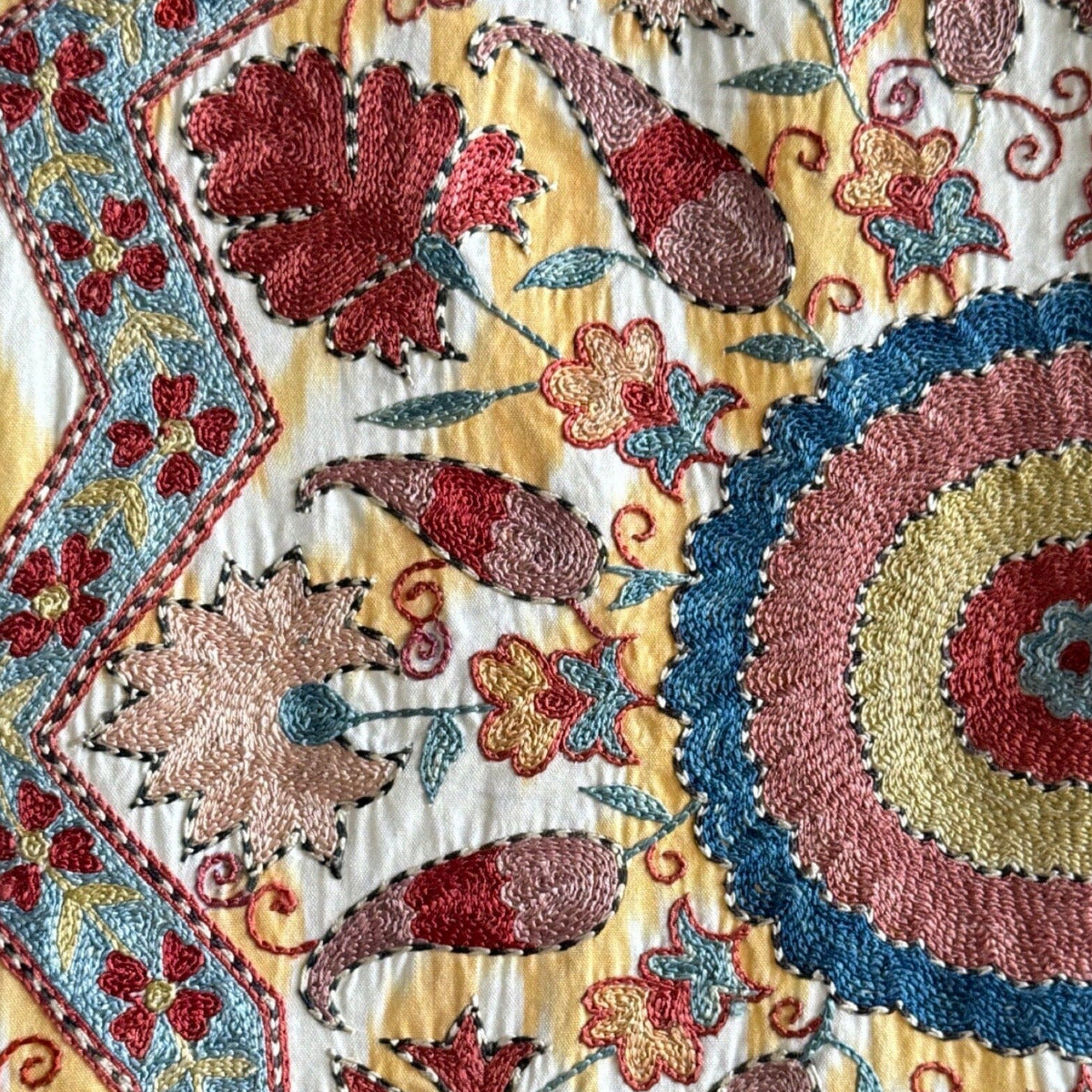 Hand Stitched Suzani (CSSU012024 | 70 x 87") Suzani Aziz Suzani