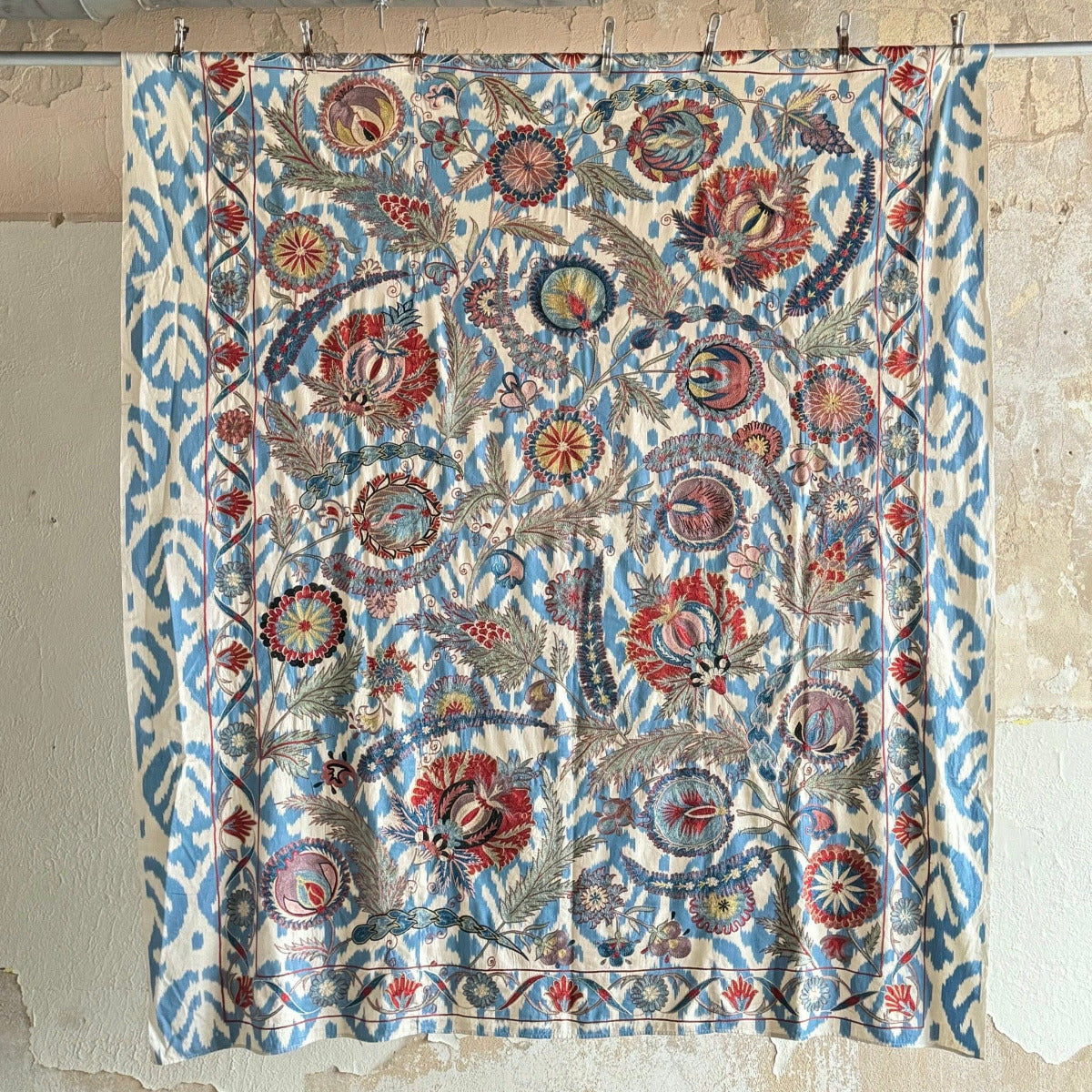 Hand Stitched Suzani (CSSU012124 | 70 x 80") Suzani Aziz Suzani
