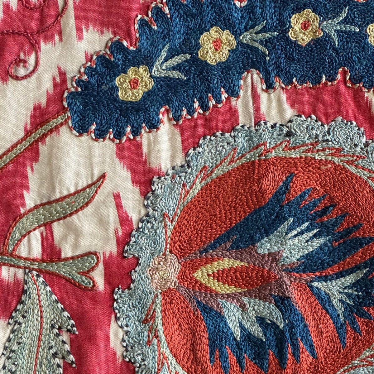 Hand Stitched Suzani (CSSU012224 | 81 x 69") Suzani Aziz Suzani