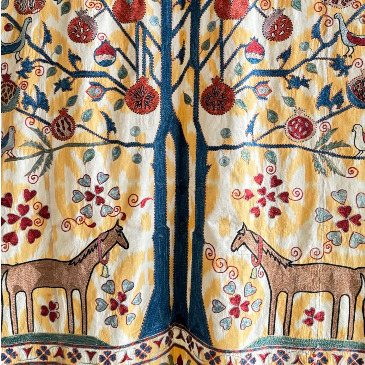 Hand Stitched Suzani (CSSU012324 | 71 x 100") Suzani Aziz Suzani