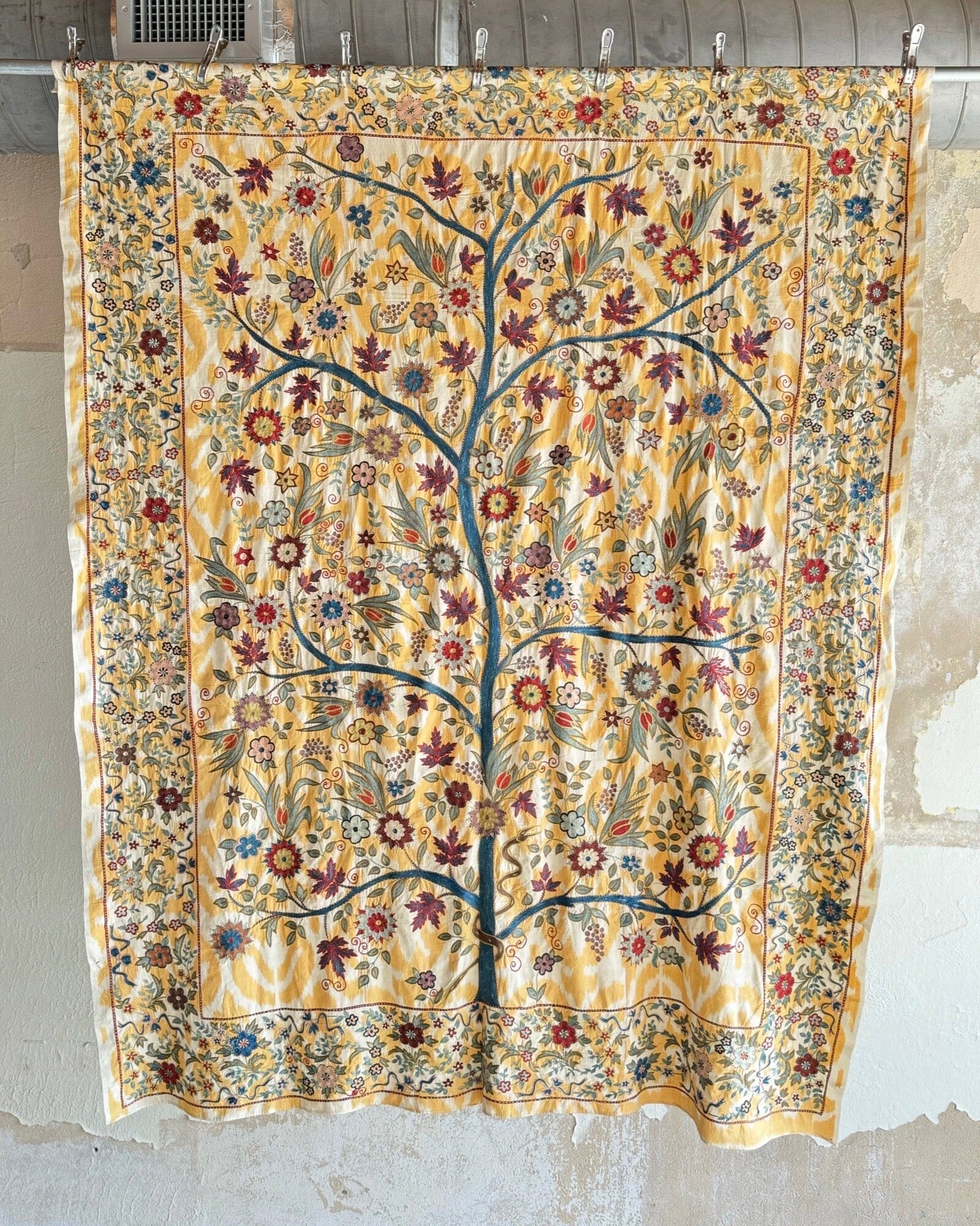 Hand Stitched Suzani (CSSU012524 | 68 x 90") Suzani Aziz Suzani