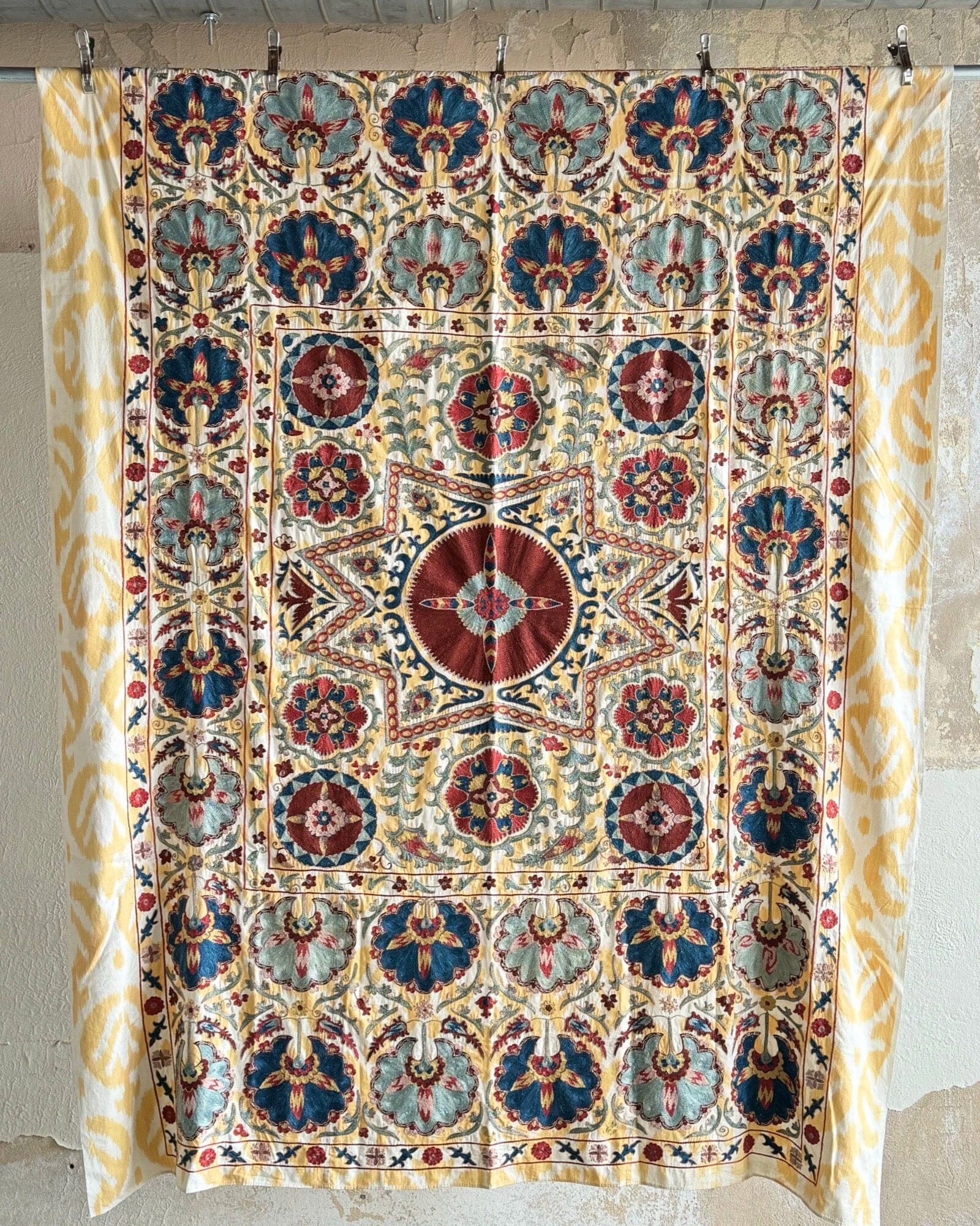 Hand Stitched Suzani (CSSU012824 | 70 x 90") Suzani Aziz Suzani