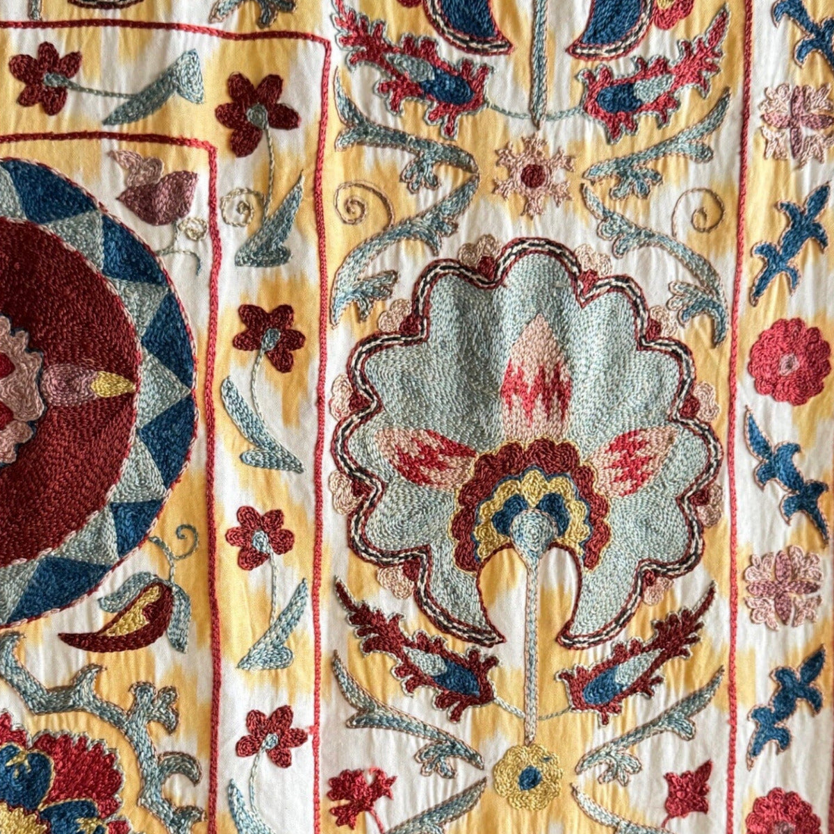 Hand Stitched Suzani (CSSU012824 | 70 x 90") Suzani Aziz Suzani