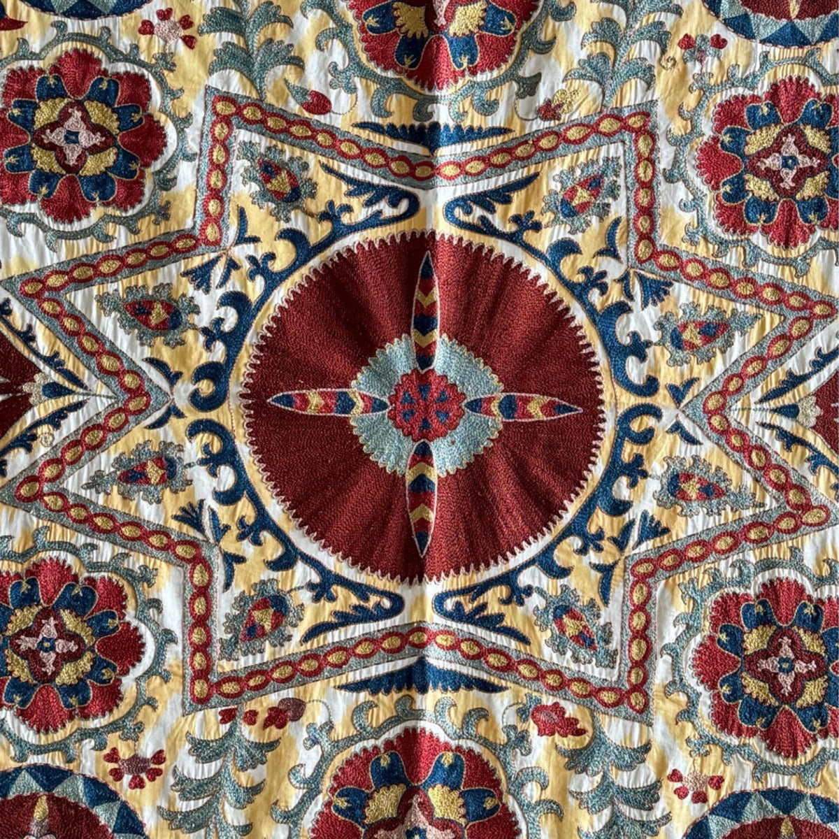 Hand Stitched Suzani (CSSU012824 | 70 x 90") Suzani Aziz Suzani