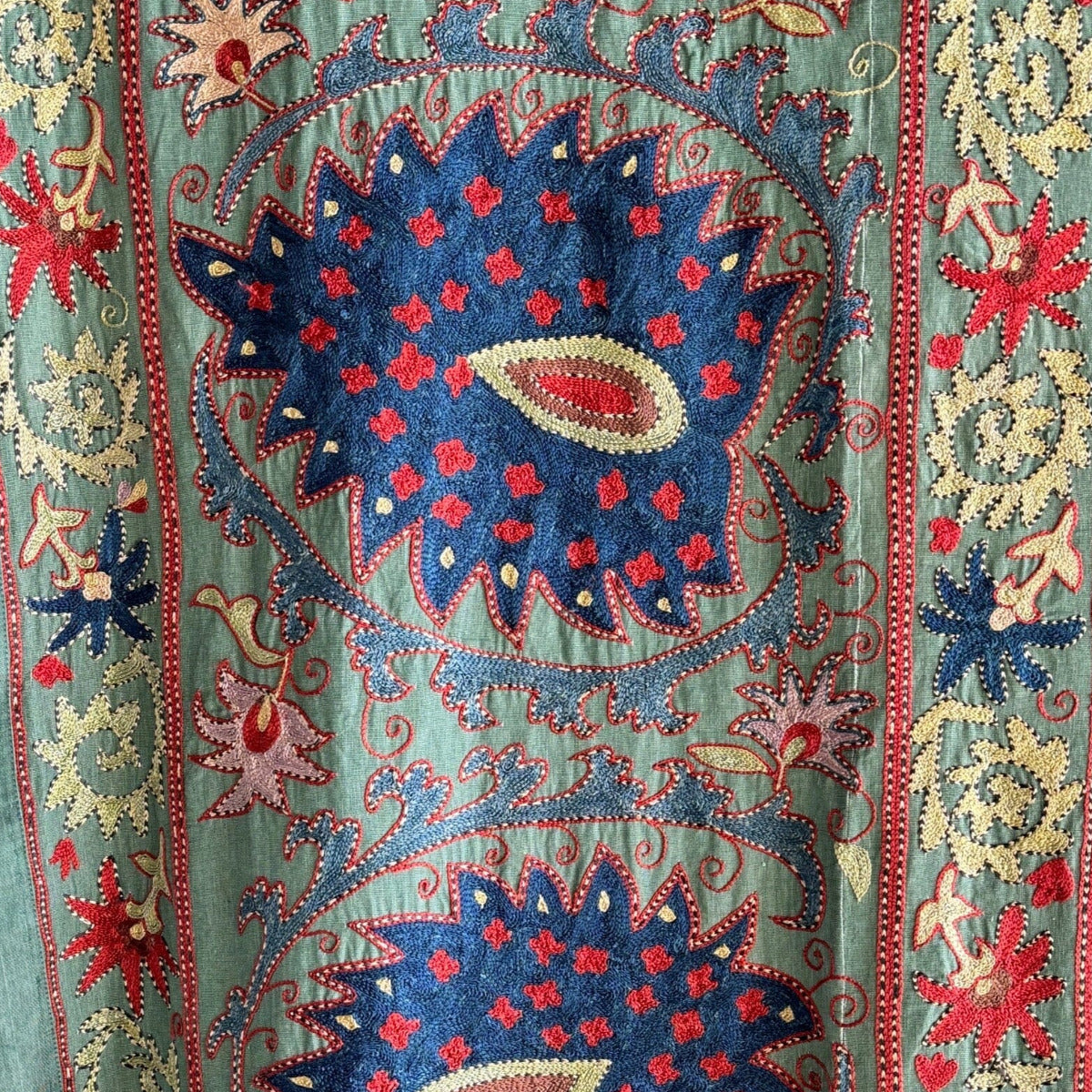 Hand Stitched Suzani (CSSU013024 | 84 x 110") Suzani Aziz Suzani
