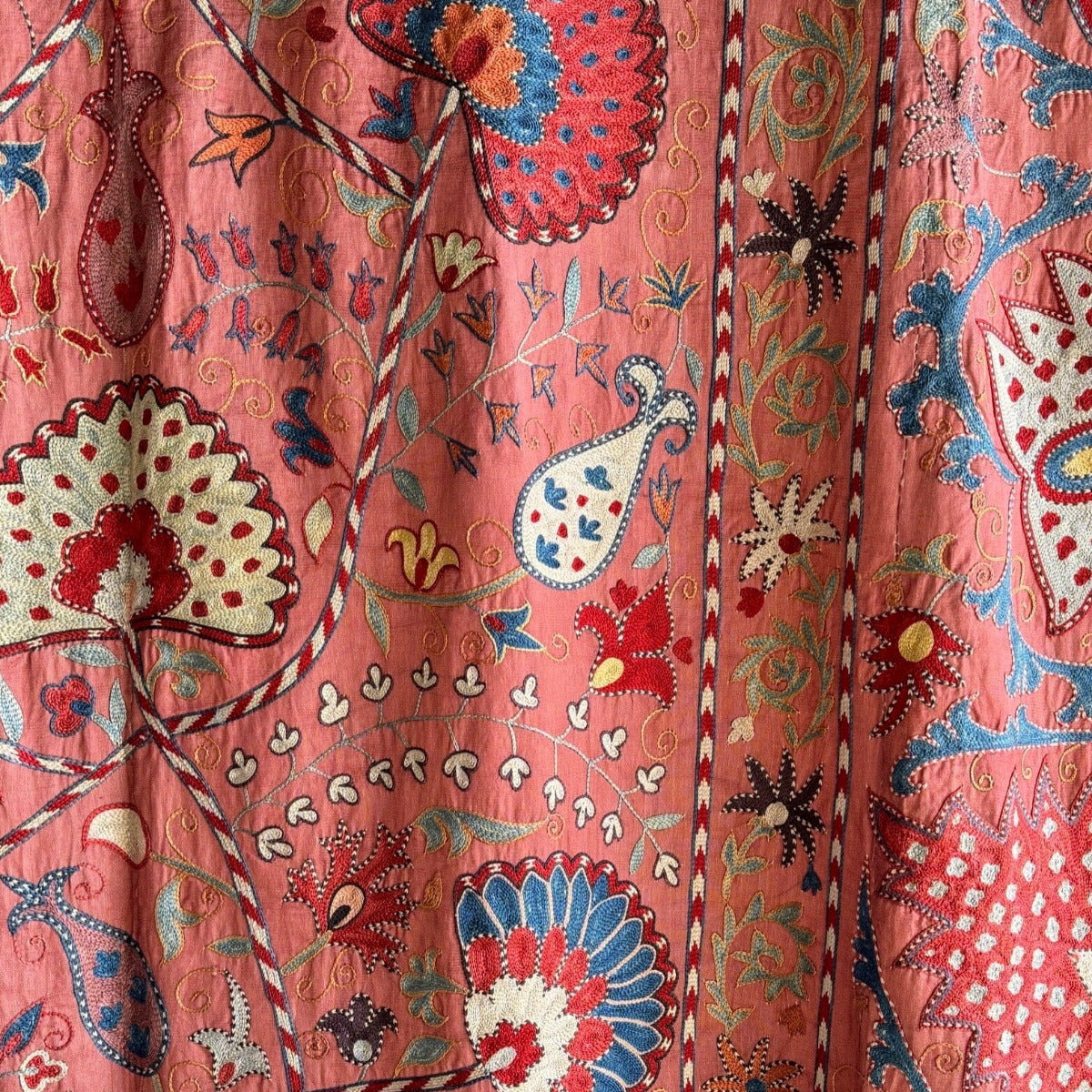 Hand Stitched Suzani (CSSU013124 | 84 x 110") Suzani Aziz Suzani