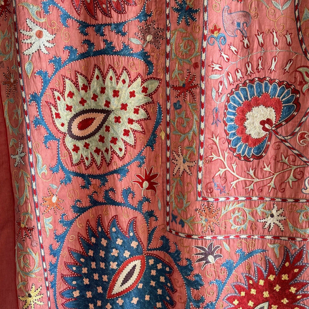 Hand Stitched Suzani (CSSU013124 | 84 x 110") Suzani Aziz Suzani