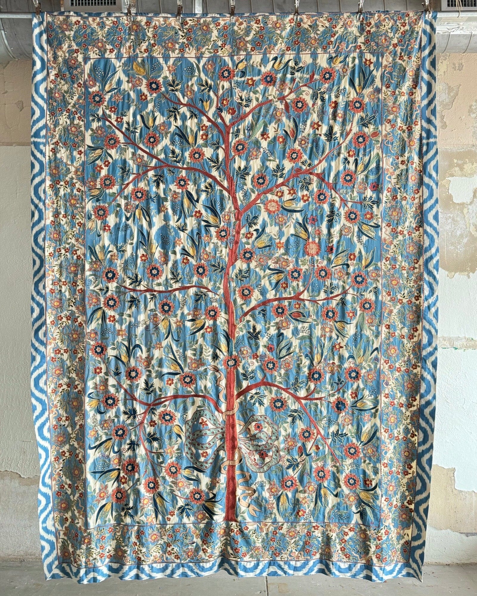 Hand Stitched Suzani (CSSU013424 | 80x115") Suzani Aziz Suzani