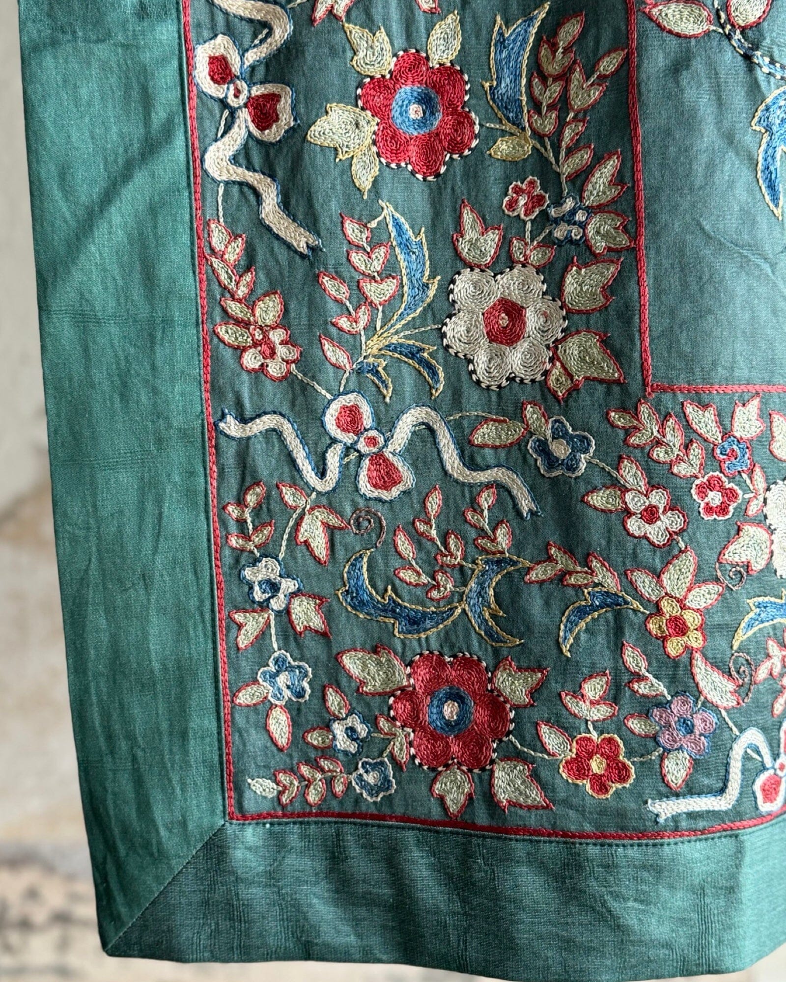 Hand Stitched Suzani (CSSU070124 | 67 x 102") Suzani Aziz Suzani