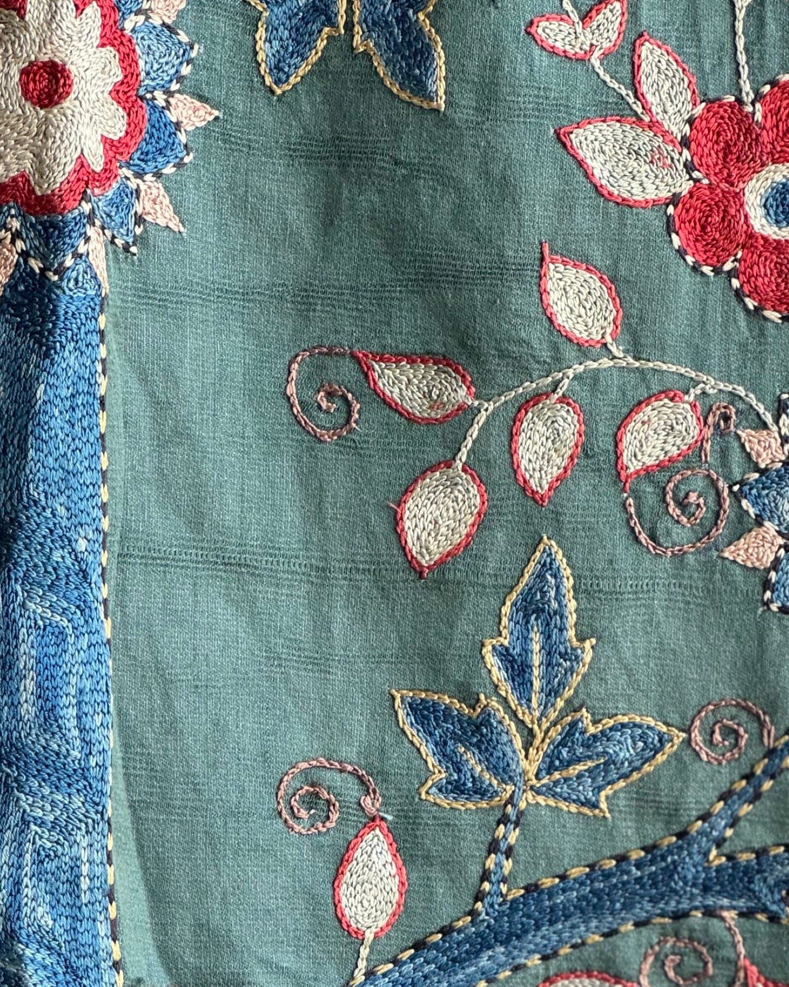 Hand Stitched Suzani (CSSU070124 | 67 x 102") Suzani Aziz Suzani