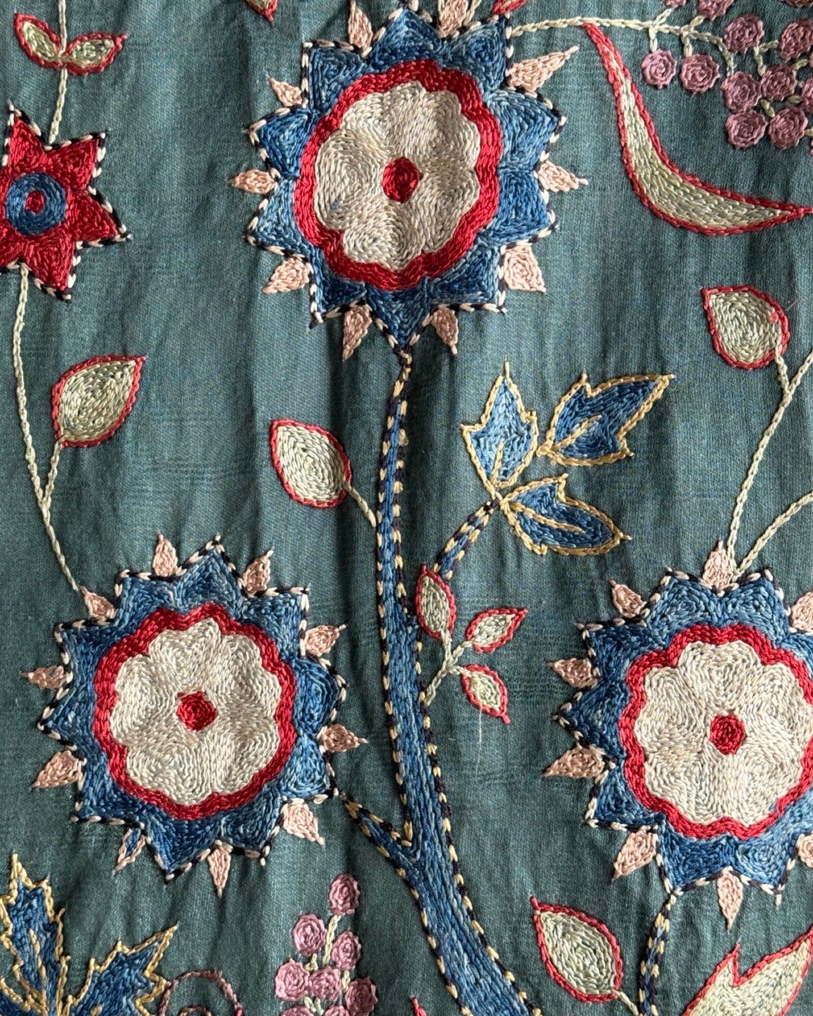 Hand Stitched Suzani (CSSU070124 | 67 x 102") Suzani Aziz Suzani