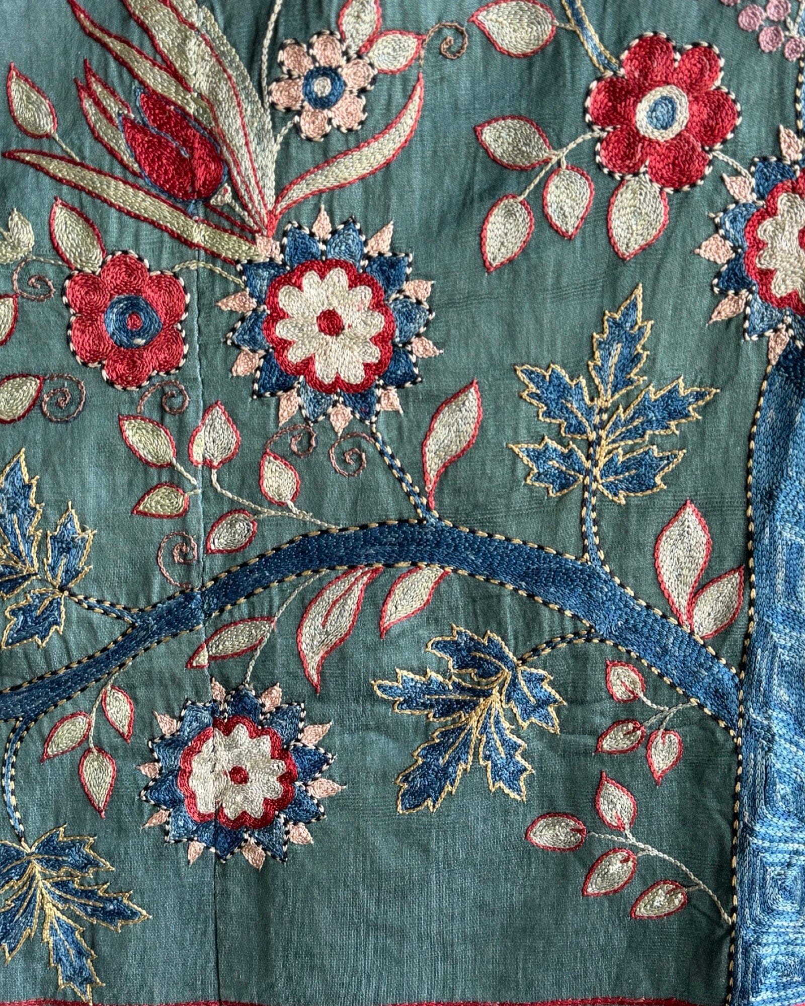 Hand Stitched Suzani (CSSU070124 | 67 x 102") Suzani Aziz Suzani