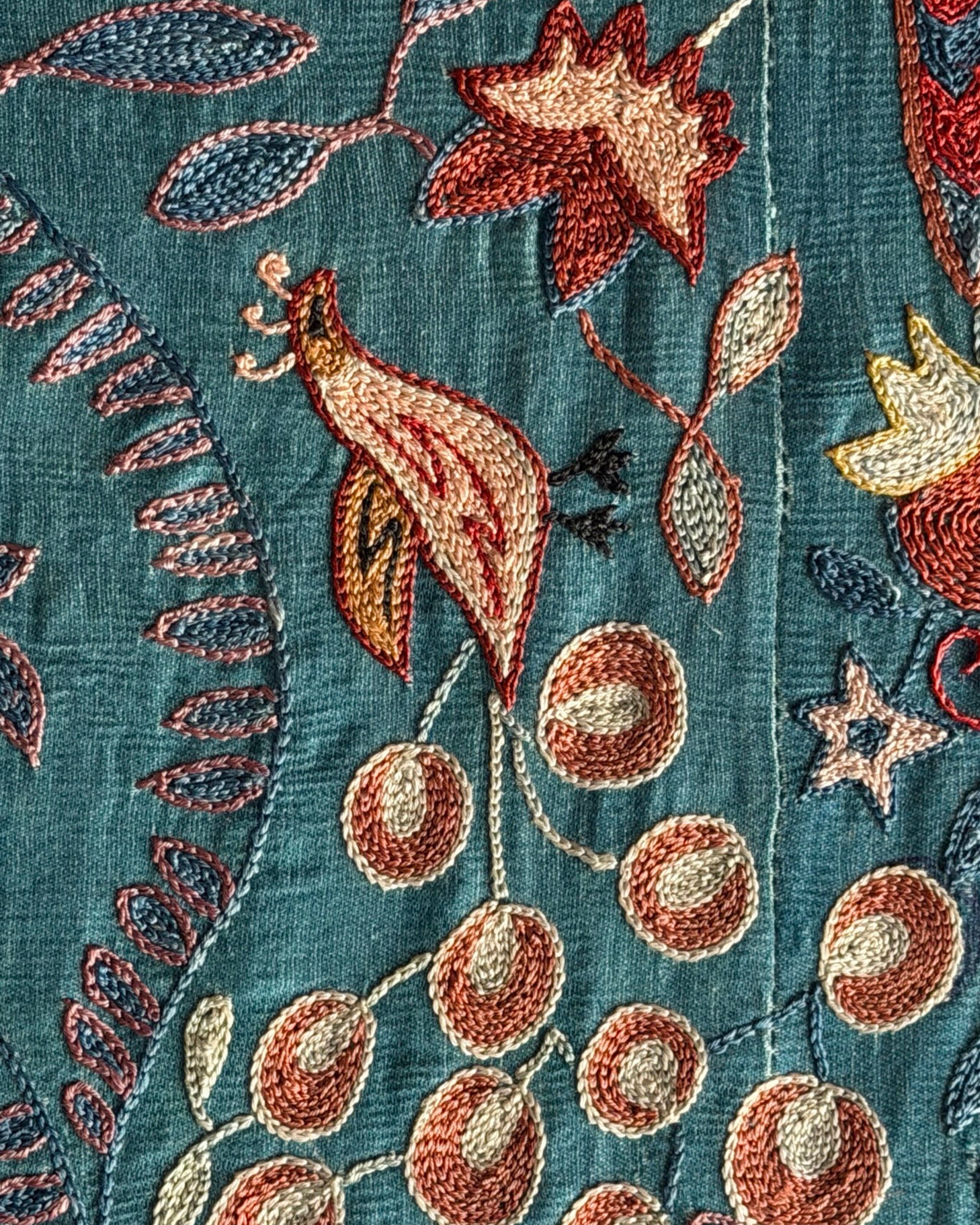 Hand Stitched Suzani (CSSU072523 | 136 x 100") Suzani Aziz Suzani