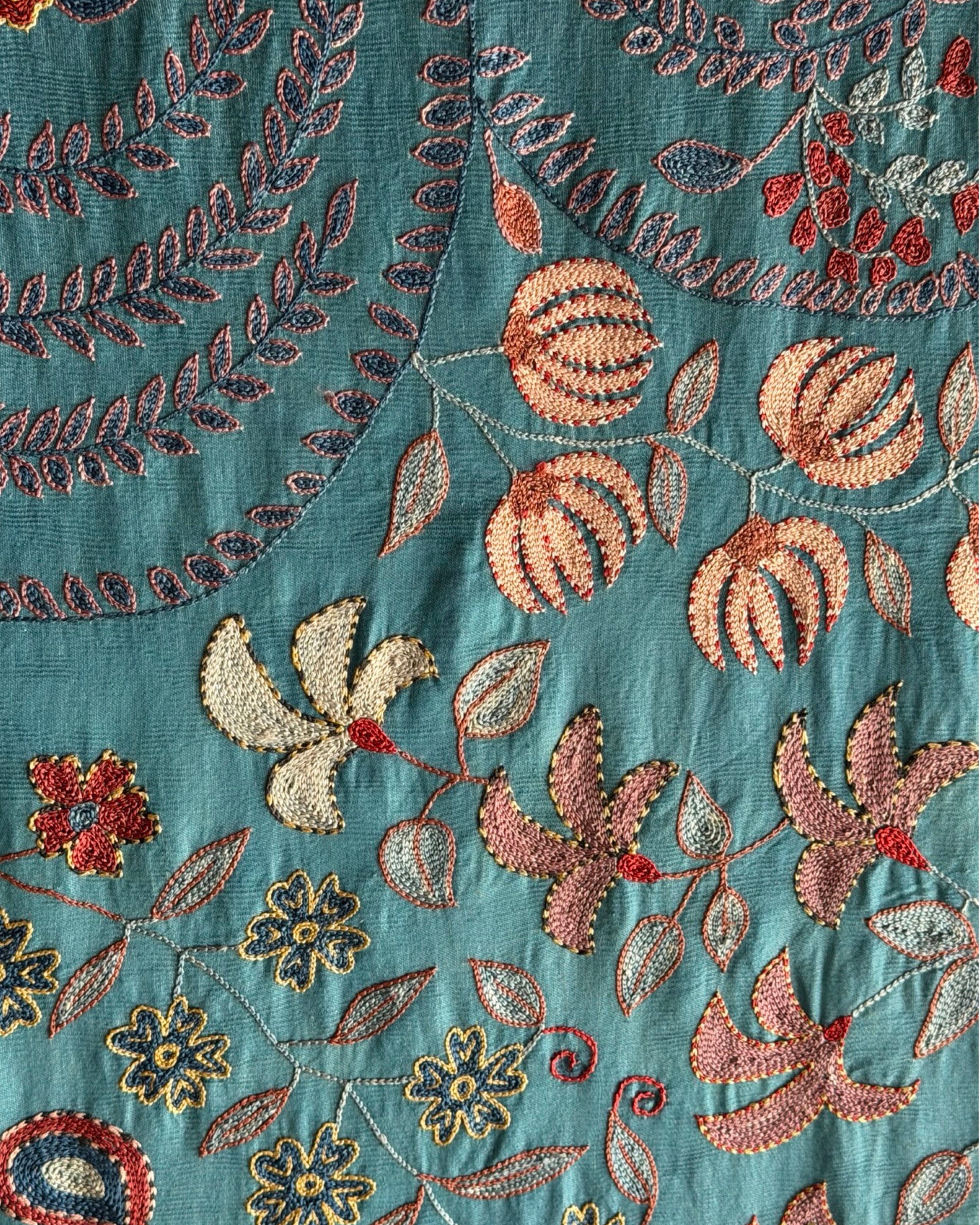 Hand Stitched Suzani (CSSU072523 | 136 x 100") Suzani Aziz Suzani