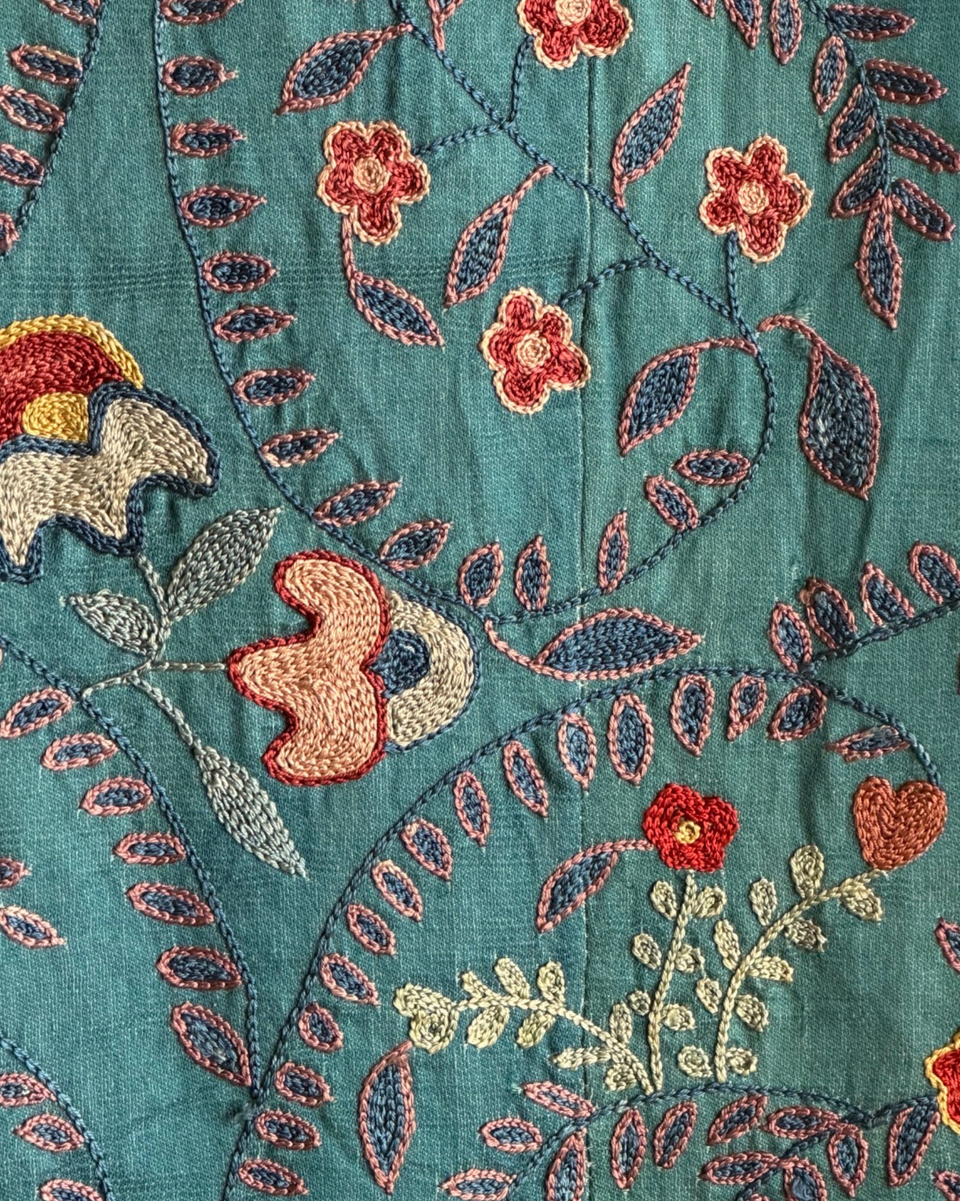Hand Stitched Suzani (CSSU072523 | 136 x 100") Suzani Aziz Suzani