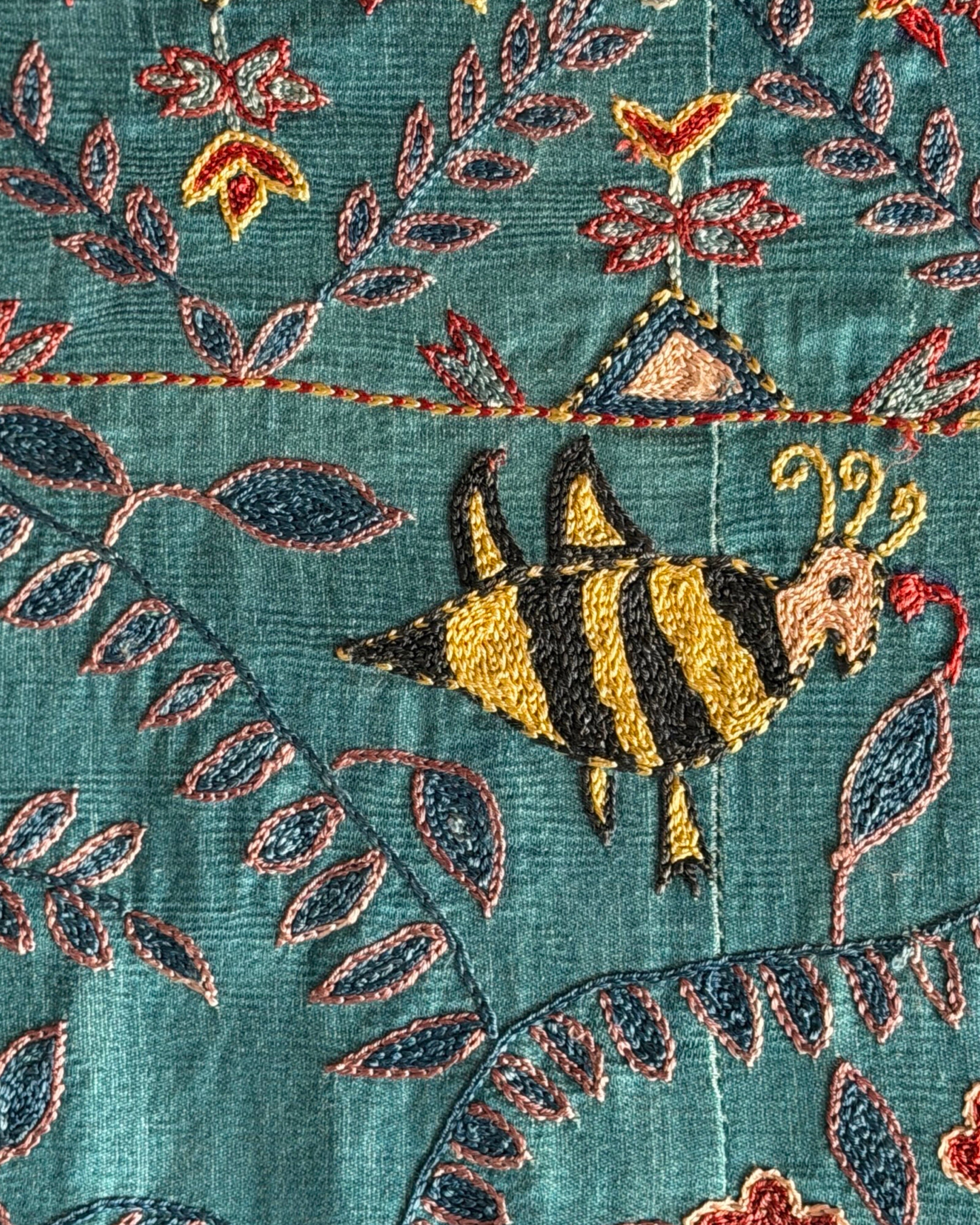 Hand Stitched Suzani (CSSU072523 | 136 x 100") Suzani Aziz Suzani