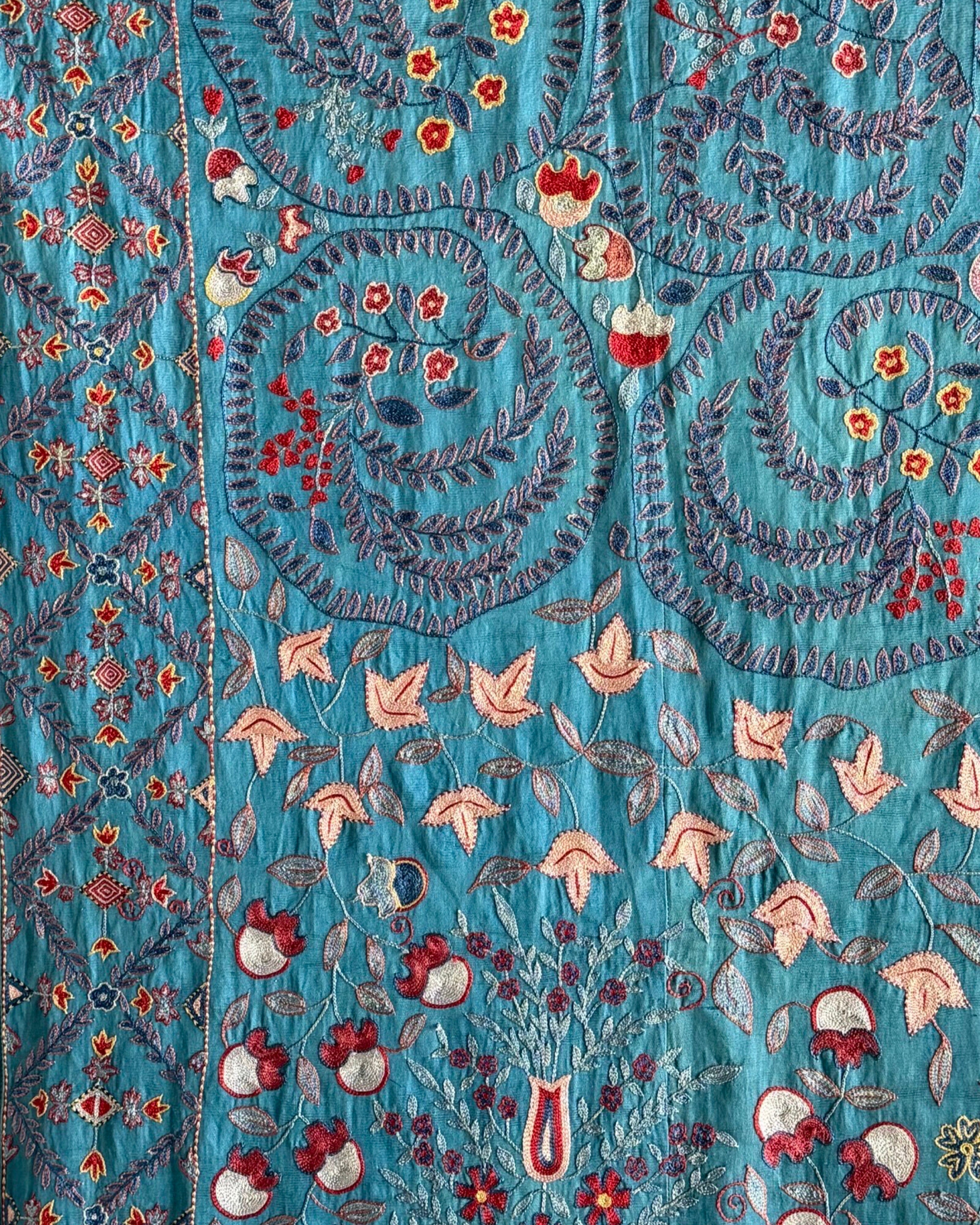 Hand Stitched Suzani (CSSU072523 | 136 x 100") Suzani Aziz Suzani