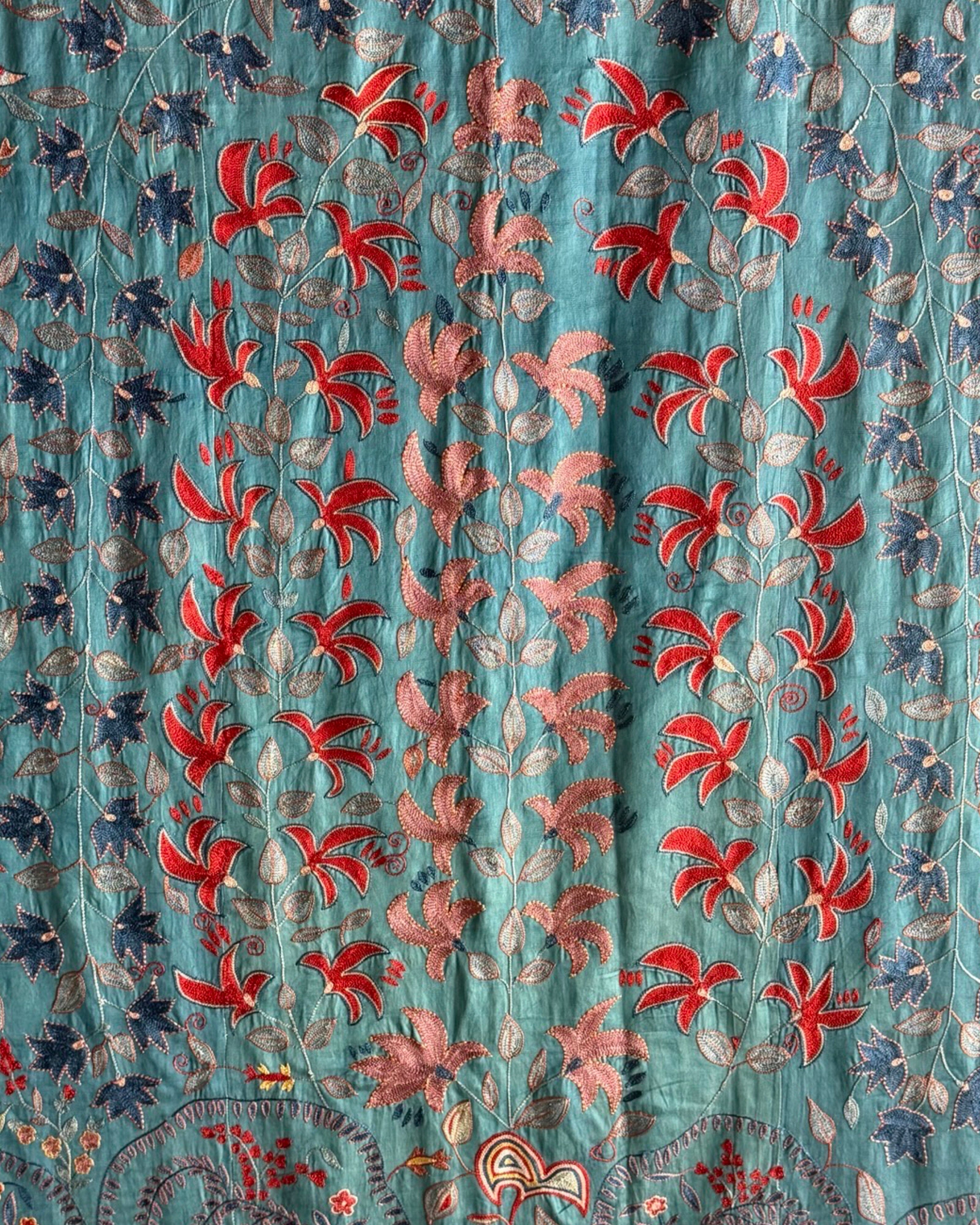 Hand Stitched Suzani (CSSU072523 | 136 x 100") Suzani Aziz Suzani